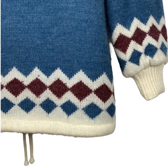 Women's Sz M OUTERBOUND by HMS Thick Knit Fleece-Lined Jacket Fair Isle Nordic - Picture 7 of 11